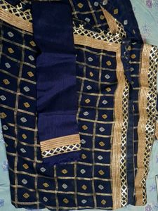 Elegant Navy Blue saree
