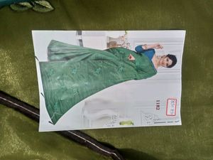 New Olive Green Organza Soft Silk Saree