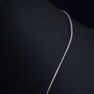 Artificial Elegant Silver Snake Chain Necklace