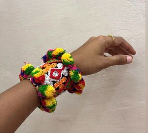 Navratri Special: Colorful Pom-Pom Bangles - 2
