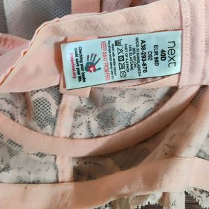 Next UK Elegant Pink Lace Bra