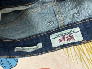 Roadster Dark Blue Slim Tapered Jeans