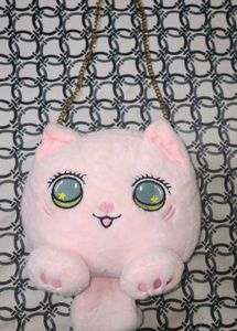 Cute Plush Cat Sling Bag