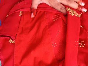 Red Embroidered Saree