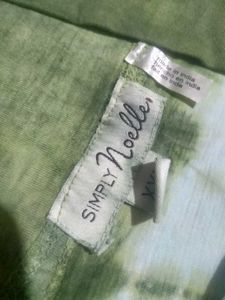 Green Tie-Dye Ethnic Skirt