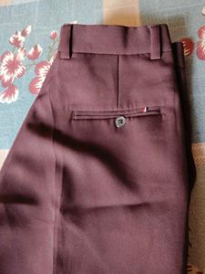 Classic Maroon Trousers (Straight fit)