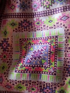 Bohemian Print Ruffle Blouse