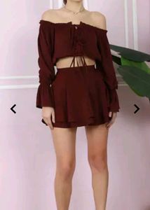 Chic Off-Shoulder Co-ord Set