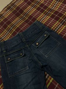 Women's Wide-Leg low waisted Denim Jeans
