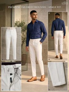 Men's Premium Tailored Ankle-Fit Trousers