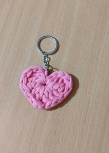 🩷2 Beautiful Handmade Pink Heart Keychain