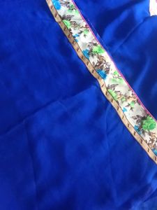 Vibrant Royal Blue Saree