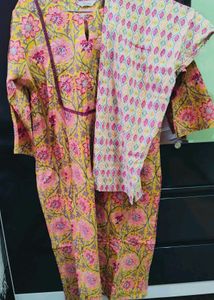 cotton kurta set with pant