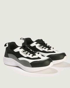 Stylish Black &amp; White Chunky Sneakers