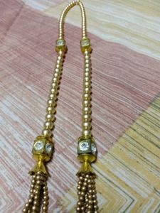 Pearl And Gold Tone Necklace