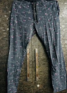 Printed Button-Down Pajama Top Night suit