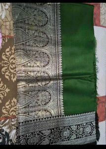 Elegant Green Banarasi Silk Saree