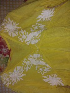 Vibrant Yellow Embroidered top