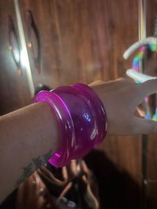 Vibrant Purple Bangle Bracelet