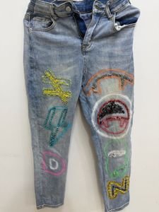 Embellished Denim Jeans
