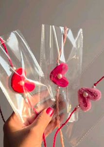 Handmade Heart Anklets ( set of 4)