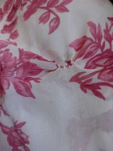 Pretty Pink Floral Long Dress / Frock