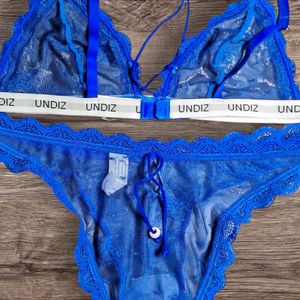 Undiz premium mesh bra and panty intimate wear set