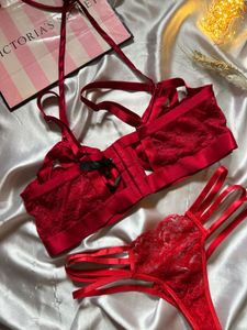 Victoria's Secret Red Lingerie Set