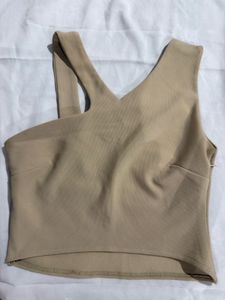 Sleek Beige Tank Top