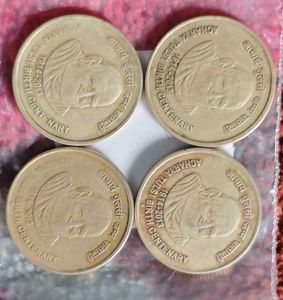 Rare Acharya Tulsi Coin Set 4pcs