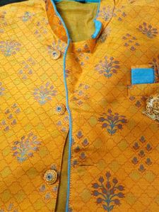Stylish Yellow Ethnic Jacket