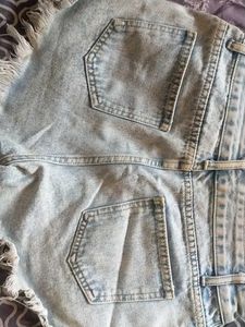 Distressed Denim Shorts