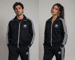 Adidas unisex Track Jacket - Classic Black & White