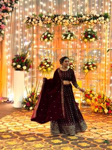 Stunning Maroon Lehenga Choli Set