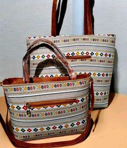 Stylish Tote &amp; Handbag Set of 2