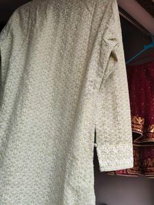 Embroidered Cotton Kurta