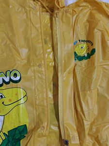 Babyhug Yellow Dino Raincoat for Kids