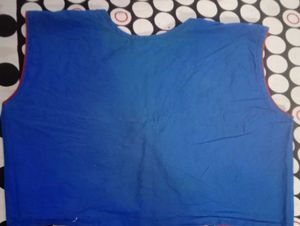 Embroidered Blue Vest