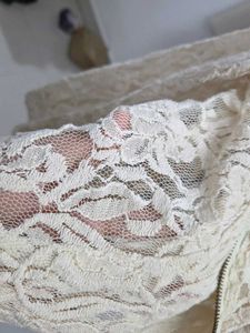 Mango casual Cream Lace Biker Jacket