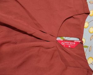 Mirana Rust Formal Top for Women – Size XL