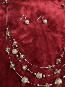 Beaded Necklace &amp; Earring Set