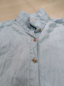 Light Blue Short Sleeve Collared Shirt