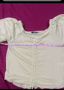 Lime Green Puff Sleeve Top