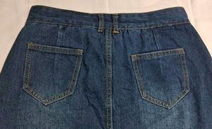 Classic Blue Denim Mini Skirt