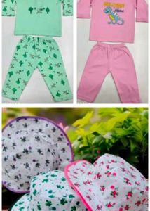 Cute Kids Pajama Set & Hat