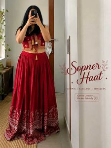 Elegant Red Lehenga Set