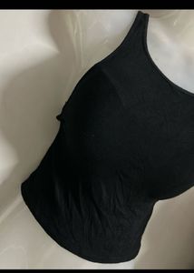 Ribbed Black Tank Top
