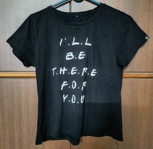 Friends Theme Black T-Shirt