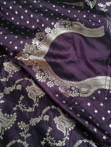 Elegant Purple Banarasi Silk Saree