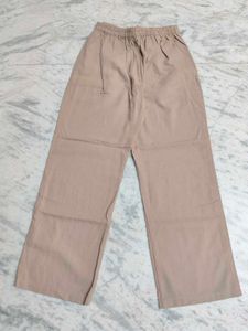 Khaki Brown Straight Pant So Elegant